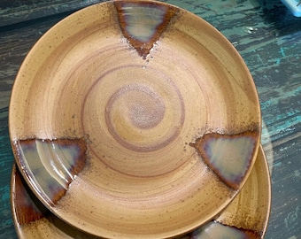 Sango Splash Brown / Salad Plates/Dinner Plates