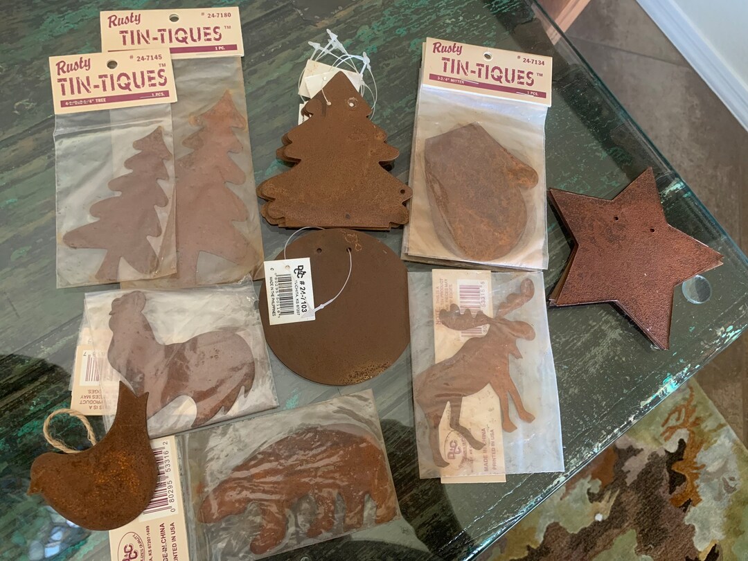 Rusty Tintiques/country Rustic Decor Etsy