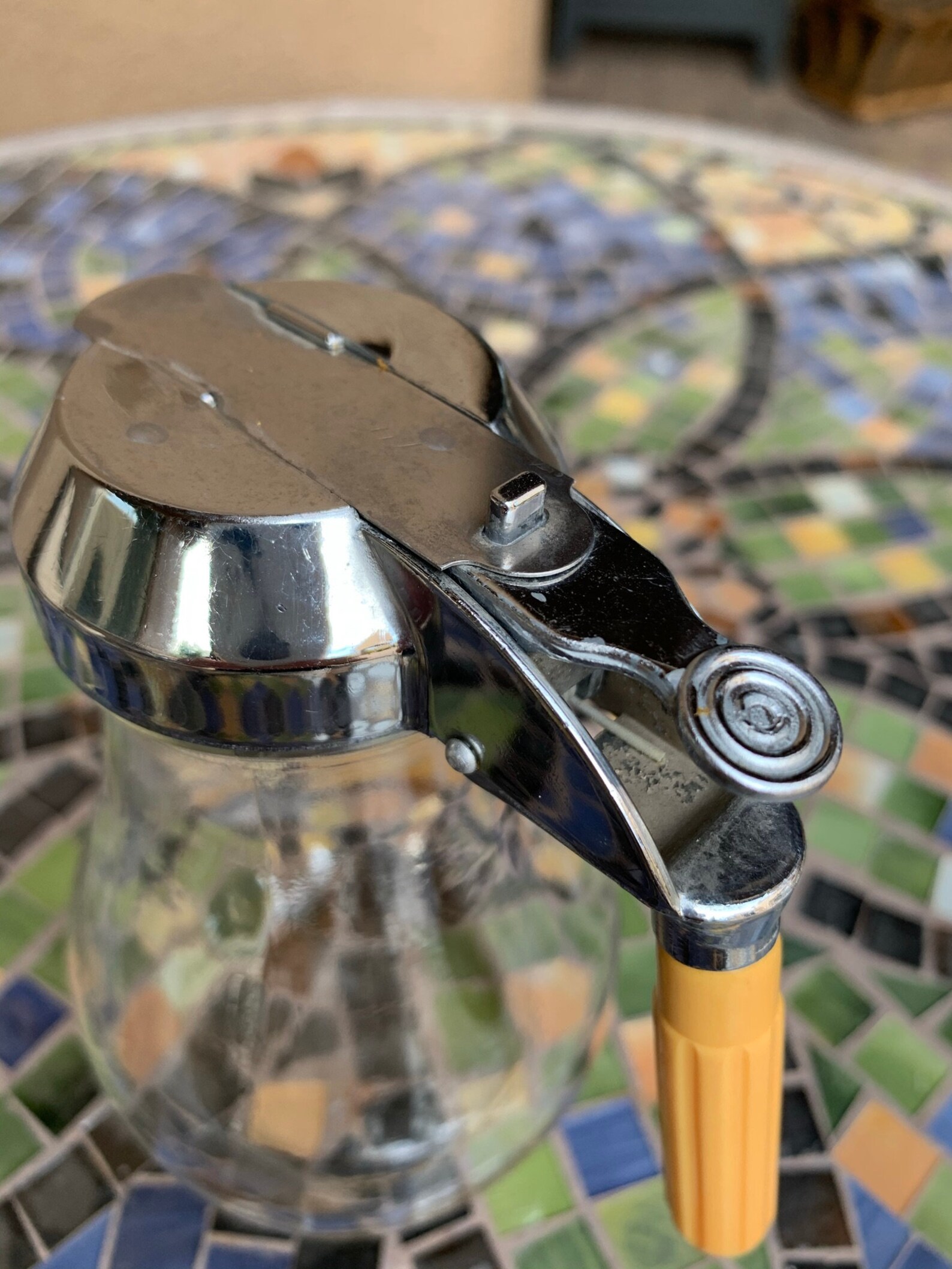 Dripcut Syrup Sugar Dispenser/yellow Bakelite Handle Etsy