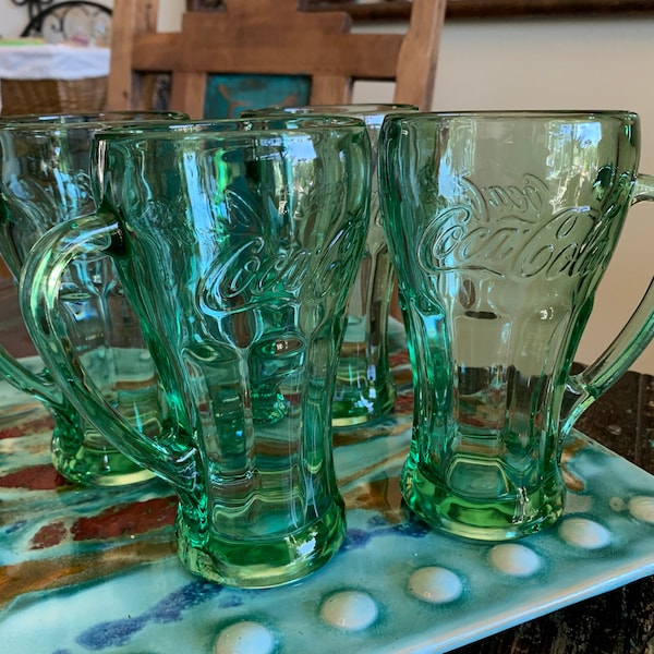 Vintage Coke Glasses Etsy