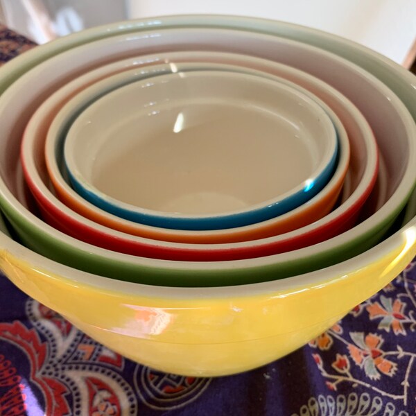 Crate Barrel Nesting Bowls Etsy