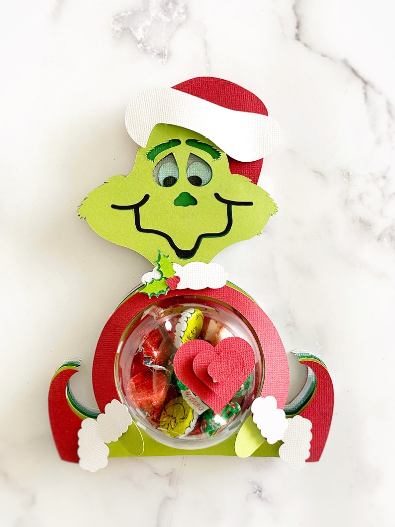 Grinch Svg Cute File/ Svg Cuts/ Christmas Candy Holder/ Candy - Etsy