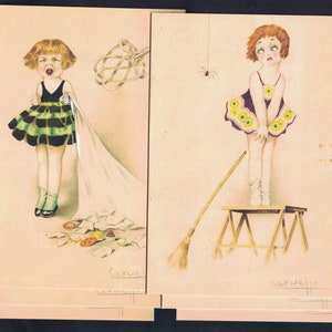 Note cartes (blanc à l’intérieur) - œuvre d’art Vintage