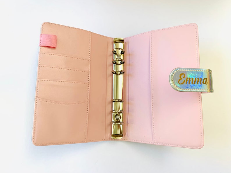 A6 personal Opal Glitter Personalised Budget Binder Cash Etsy