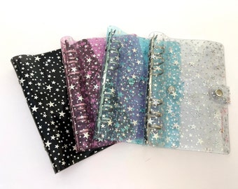 A6 [Personal] Transparent Personalised Star Budget Binder | Budgeting System | Cash Envelopes | Wallets | Budget Planner | Cash Stuffing