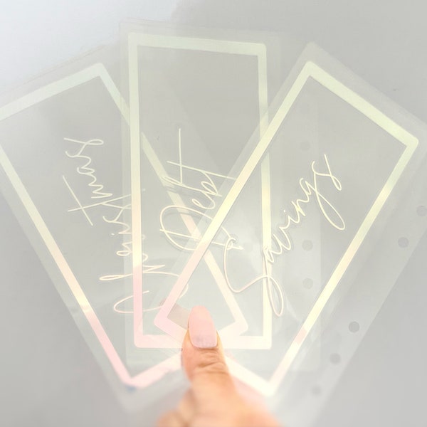 A6 [Personal Size] Laminated Cash Envelopes | Cash Stuffing | Custom Categories | Budget System | Savings Challenge | Free Tracker