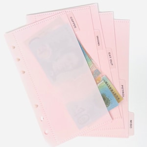 A6 [個人用] 現金詰め用タブ付き仕切り封筒 | 現金封筒 | 現金予算システム | 予算バインダー | プランナー整理 | 節約
