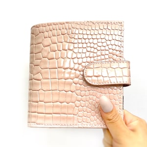 Rosa A7 [Bolsillo] Carpeta de presupuesto de lujo premium para relleno de efectivo / sobres de efectivo / sobres laminados / carteras / planificador de presupuesto / elaboración de presupuestos