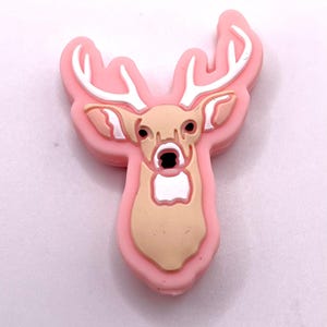 Buck / Hirsch Fokalperle Pink
