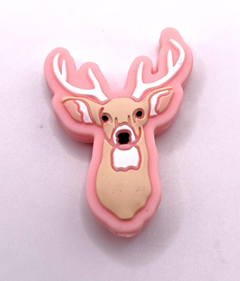 Buck / Hirsch Fokalperle Pink