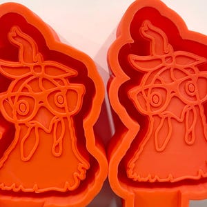 Chicken With Glasses Vent Clip Molds