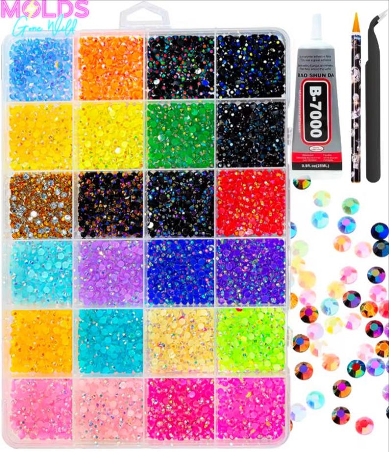 Rhinestone Gem Kit Neon Rhinestone Kit