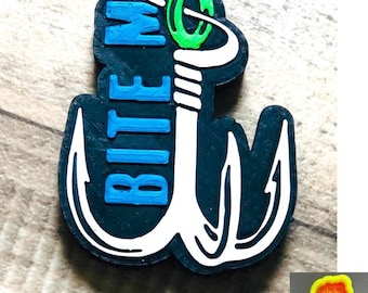 Bite Me Fishing Hook Silicone Freshie Mold