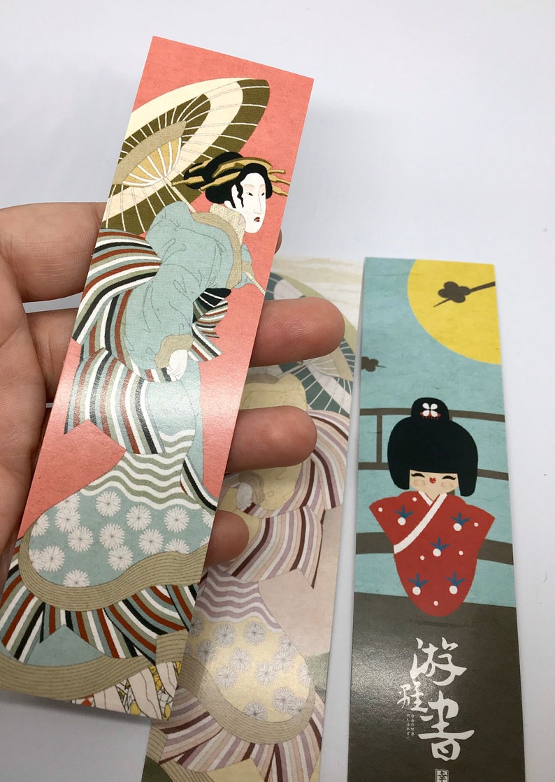Old Japan Scenes 3 PCS Bookmarks Beautiful Bookmark Page Etsy