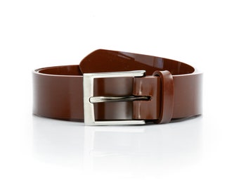 Brown Vegan Man Belt - 35mm Width