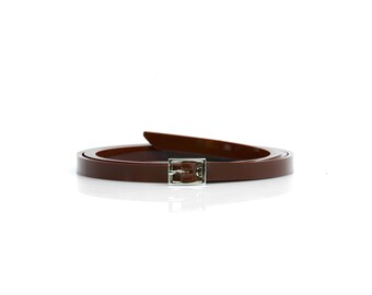 Brown Vegan Woman Belt - 10mm Width