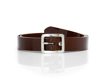 Brown Vegan Woman Belt - 30mm Width