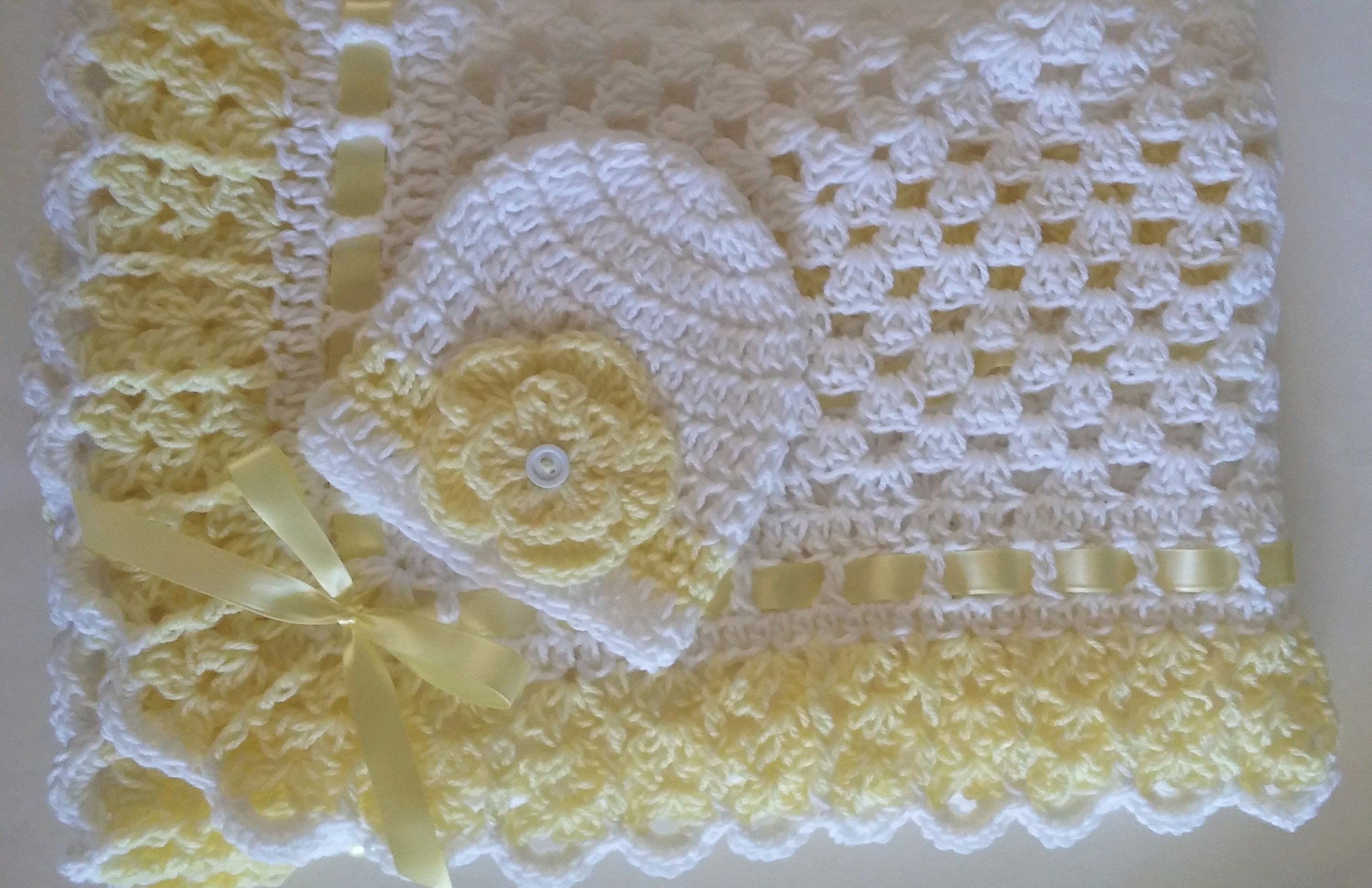Manta a crochet para bebé con patrones ⋆ Manualidades Y DIYManualidades