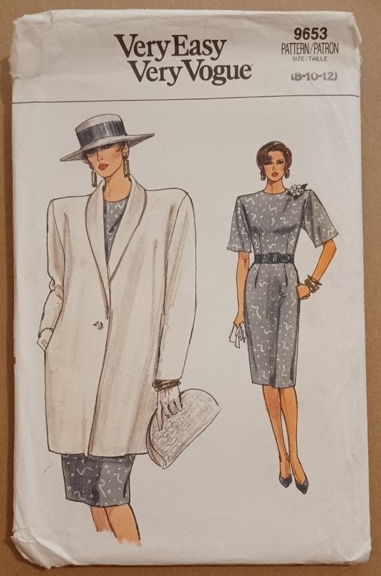 Vintage Vogue 1980s Sewing Pattern Jacket Dress Vogue 9653 - Etsy
