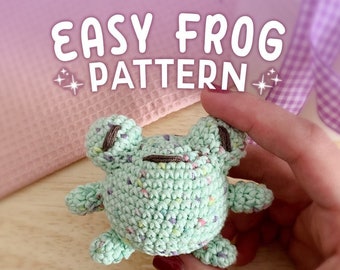 EASY Crochet FROG pattern for beginners | Frog plushie gift idea