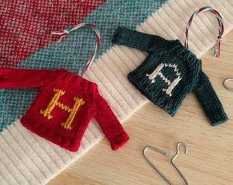 Harry Potter Inspired Miniature Sweater with Personalized Custom Name Initial