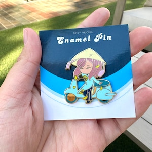 Vietnam Mai Flower Enamel pin (Original Art)