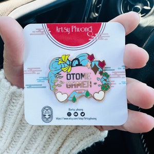 Otome Gamer Enamel Pin (Original Art)