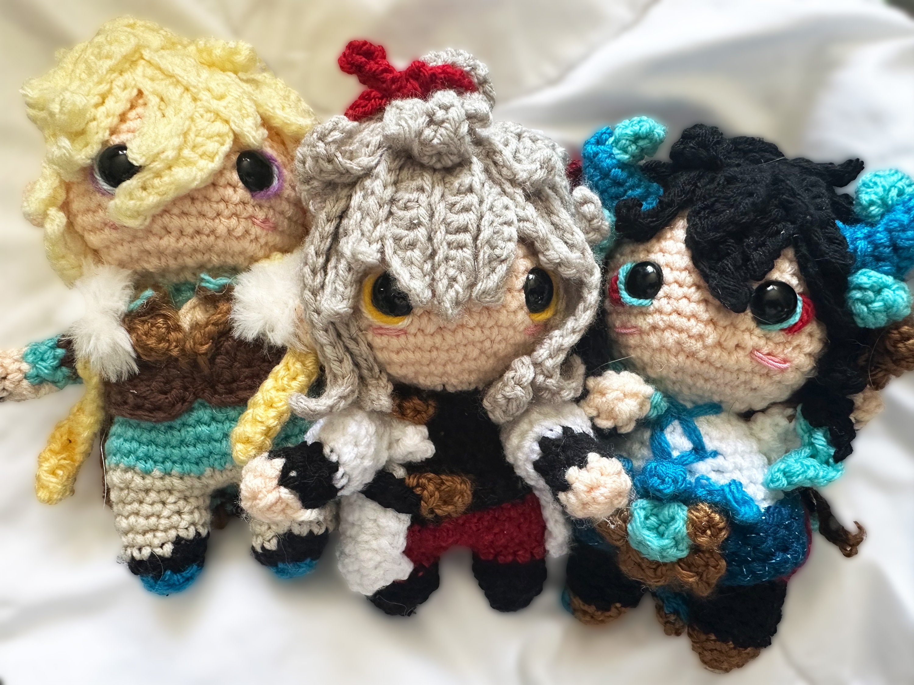 手作りアベンチュリンかぎ針編みあみぐるみぬいぐるみ - カスタム