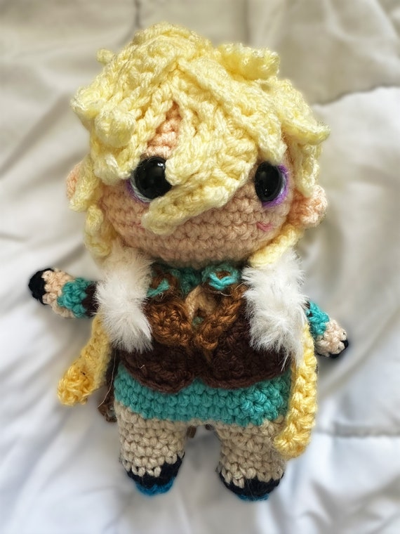 手作りアベンチュリンかぎ針編みあみぐるみぬいぐるみ - カスタム