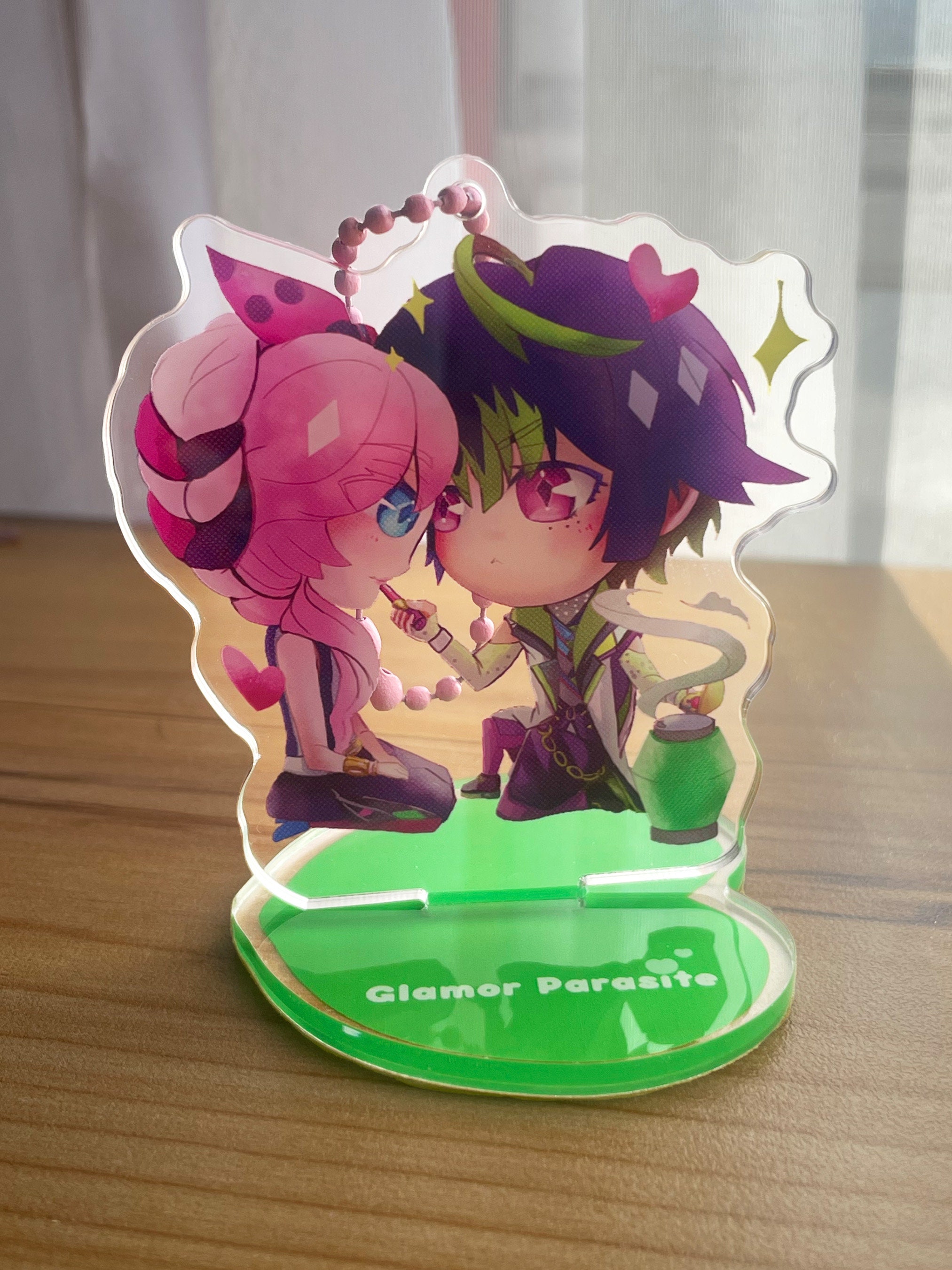 最適な材料 Parasite Etsy - Stand and Keychain Acrylic Sweetheart Bags&Wallets