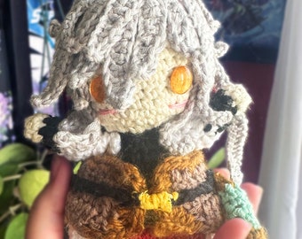 Peluche amigurumi de ganchillo Jing Yuan de Honkai Star Rail de 6 pulgadas muy detallado hecho a mano
