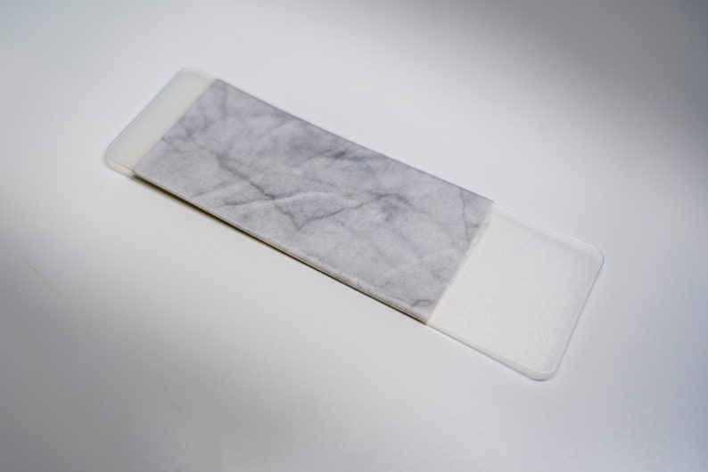 White Marble Wide Washi Tape Sample