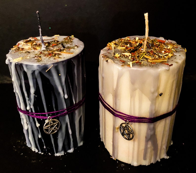 Luna nueva y luna llena Candle Set vela ritual brujería Etsy