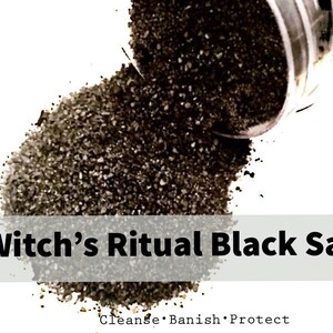 Witch Black Salt, Witch’s Black Salt, ritual black salt protection salt spell, witchcraft, spell candle