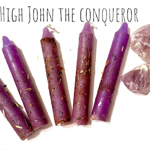 High John the Conqueror Chime Candles, hoodoo, Witchcraft, witchy, pagan