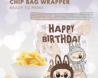 Afdrukbare Monster Bu Bu Chig Bag Wrapper, direct downloaden