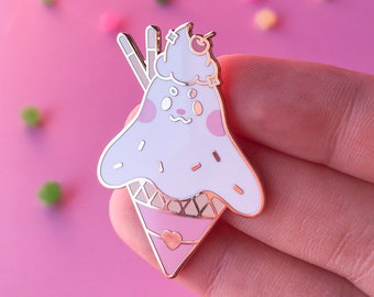 Boo Scream Ghost Enamel Pin