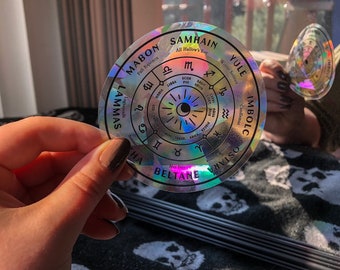 Wheel of the Year | Suncatcher Rainbow Maker Removable Window Sticker