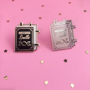 Witch&#39;s Spell Book Enamel Pin