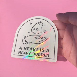 A Heart | Suncatcher - Rainbow Maker - Removable Window Sticker