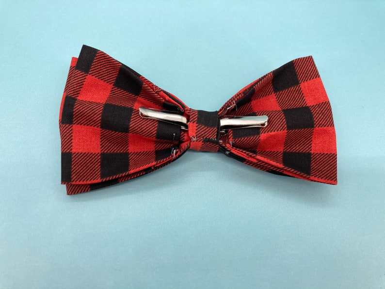 Matching Family Bow Tie Sets Pet Bow tie Men/'s Clip on Bow Tie Child/'s Buffalo Plaid Clip on Bow Tie Buffalo Plaid Men/'s Clip on Bow Tie