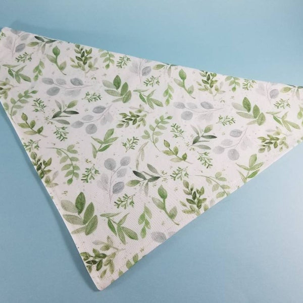 Eucalyptus Dog Collar Bandana, Eucalyptus Dog Wedding Bandana, Eucalyptus Dog Wedding Attire, Eucalyptus Maid Of Honor Bandana