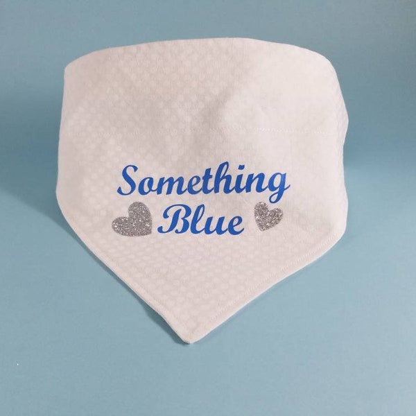 Something Blue Dog Wedding Bandana, Unique Something Blue, Something Blue Dog Bandana, Personalized Dog Wedding Bandana