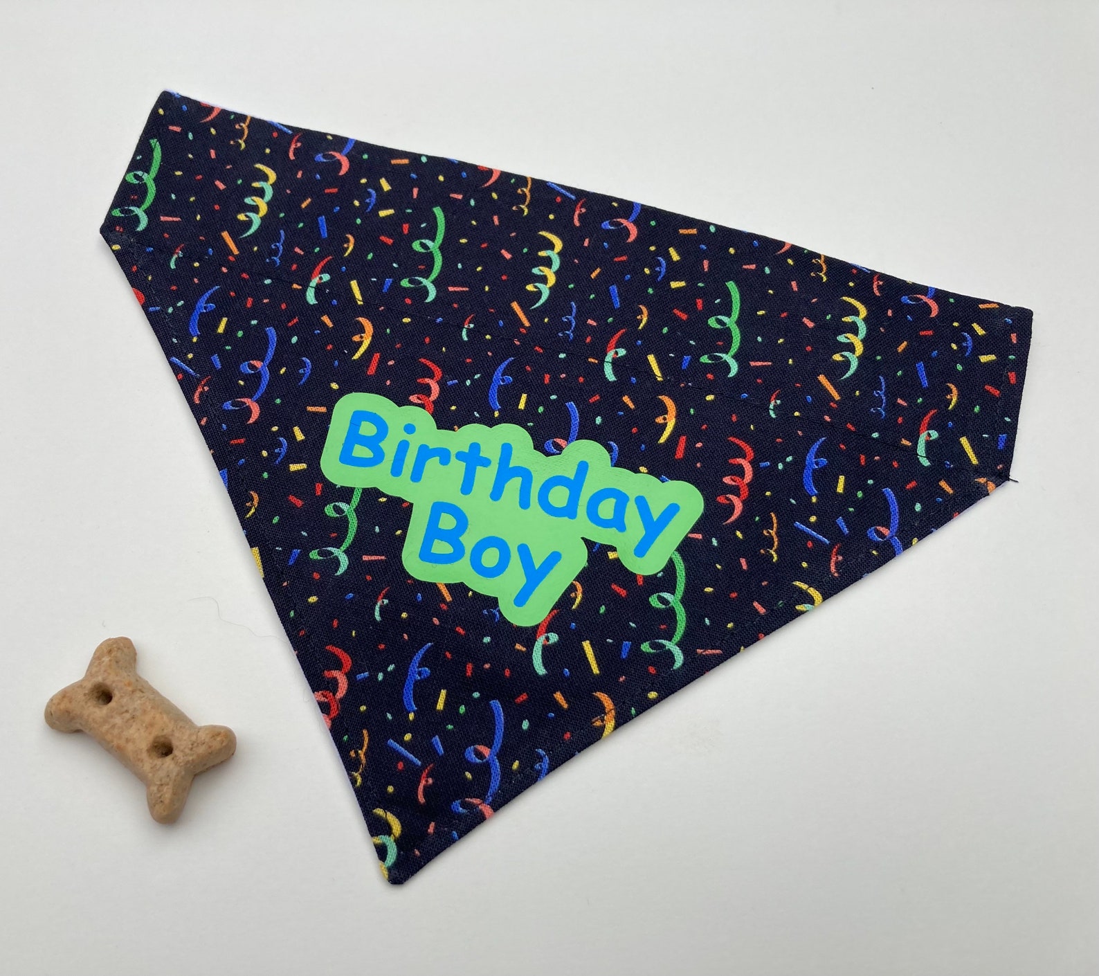 Personalized Dog Birthday Bandana Boy Dog Birthday Bandana Etsy