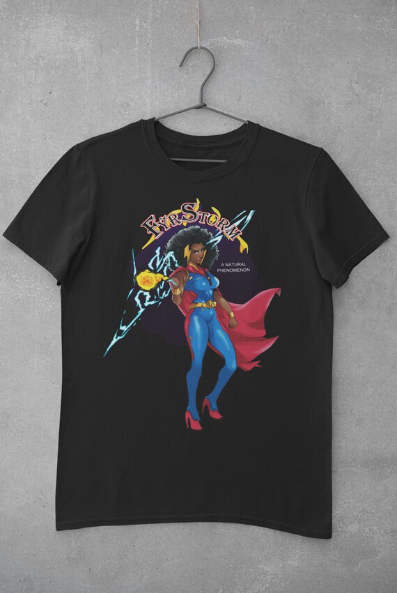 Superman t shirt top for girls in black