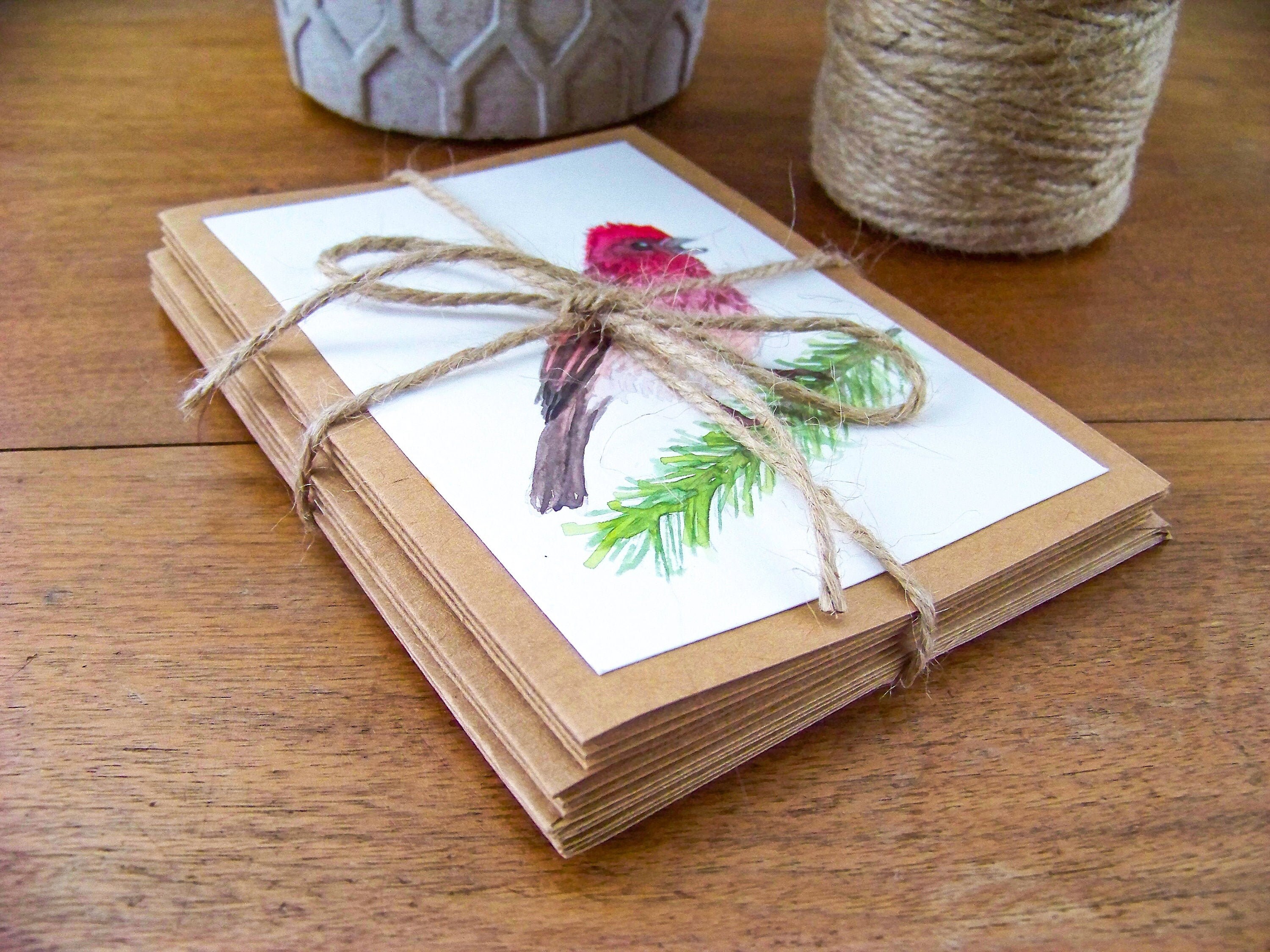 Watercolor Bird Cards - Set of 6 Notecards - Etsy