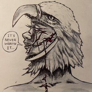 Eagle Helmet Art Print