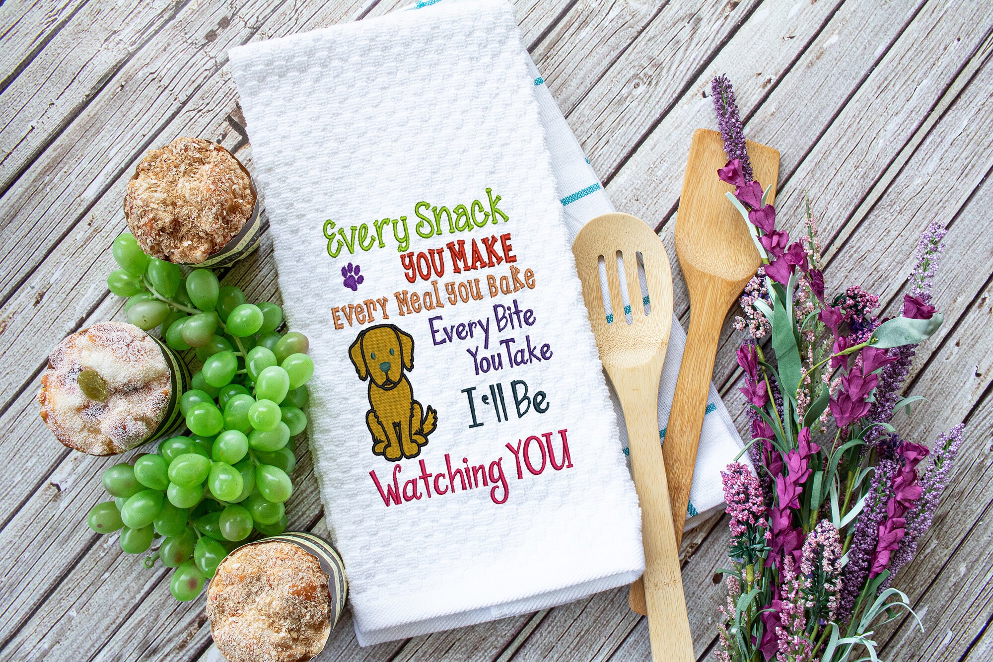 Dog Kitchen Towel for Retriever lovers. Funny kitchen towel to Etsy