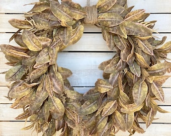 Fall wreath for front door, fall wreath, fall leaf wreath, harvest wreath