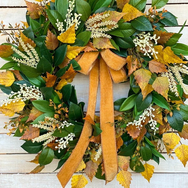 Fall wreath for front door, fall wreath, front door wreath, autumn wreath, holiday wreath, fall decor, harvest wreath